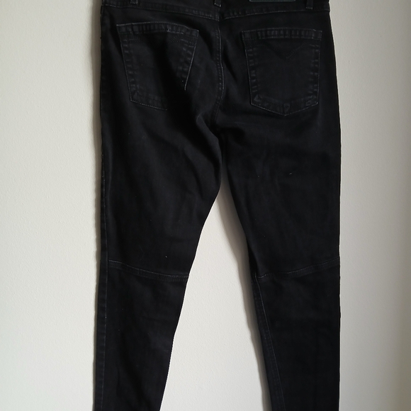 Harley Davidson Distressed Black Jeans Size 27 - Picture 12 of 12